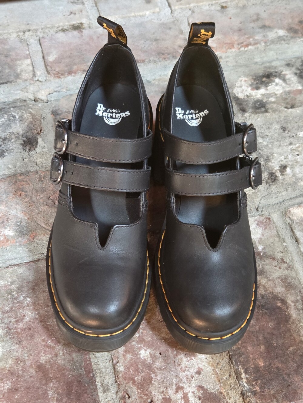 Dr. Martens Eviee Leather Heeled Shoes - Picture 6 of 12